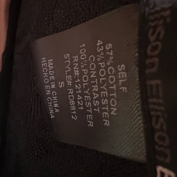 ELLISON ROSES SHEER NECK RHINESTONE DRESS - Picture 5 of 5